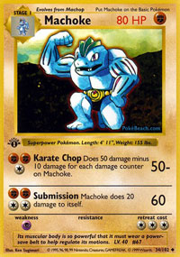 Machoke - 34/102 - Uncommon - 1st Edition