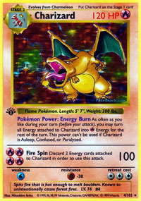 Charizard - 4/102 - Holo Rare - 1st Edition - Pokemon Singles » Base Set -  Spell Bound