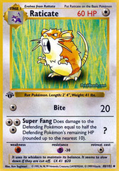 Raticate - 40/102 - Uncommon - 1st Edition