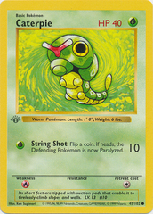 Caterpie - 45/102 - Common - 1st Edition