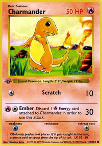 Charmander - 46/102 - Common - 1st Edition