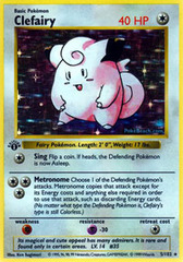 Clefairy - 5/102 - Holo Rare - 1st Edition