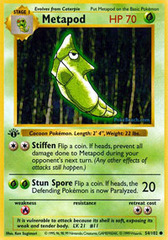 Metapod - 54/102 - Common - 1st Edition