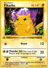 Pikachu - 58/102 - Common - 1st Edition