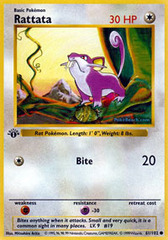 Rattata - 61/102 - Common - 1st Edition