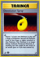 Devolution Spray - 72/102 - Rare - 1st Edition