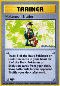 Pokemon Trader - 77/102 - Rare - 1st Edition