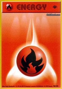 Fire Energy - 98/102 - Common - 1st Edition