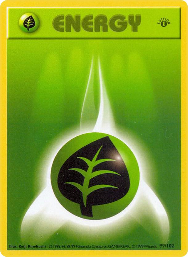 Grass Energy - 99/102 - Common - 1st Edition