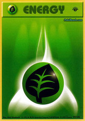 Grass Energy - 99/102 - Base Set Common - 1st Edition