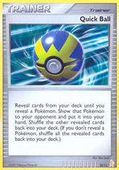 Quick Ball 10/11 Non-Holo Promo - Lucario Trainer Kit Exclusive