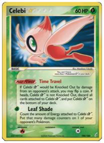 Celebi Star - 100/100 - Shiny Holo Rare