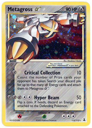 shiny metagross pokemon card Metagross Star - 113/113 - Shiny Rare Holo - Pokemon Singles » EX Sets » EX  Delta Species