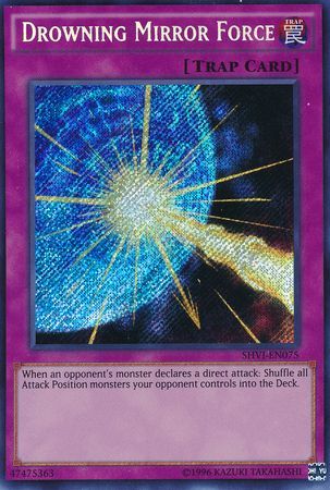 mirror force yugioh card (Holographic) 1st Rarity Mirror Force - Yugioh Holo