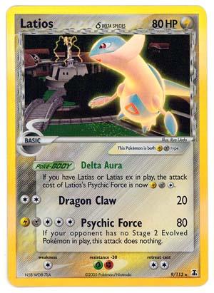 Latios (Delta) - 9/113 - Holo Rare