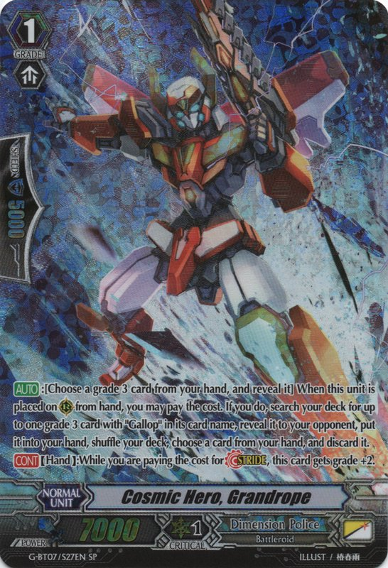 Cosmic Hero, Grandrope - G-BT07/S27EN - SP Cosmic Hero, Grandrope - G-BT07/S27EN - SP