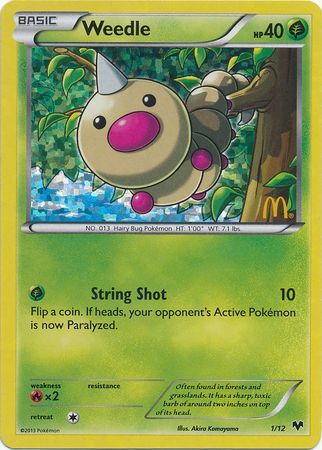 Weedle - 1/12 - McDonalds Promo 2014