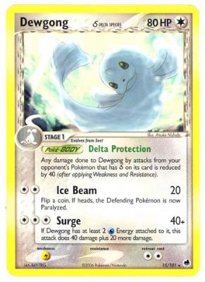 Dewgong (Delta Species) - 15/101 - Rare