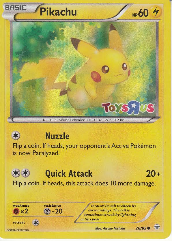 PIkachu - 26/83 - Toys R Us Promo