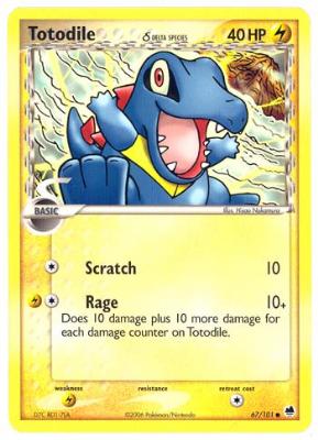 Totodile δ - 67/101 - Common