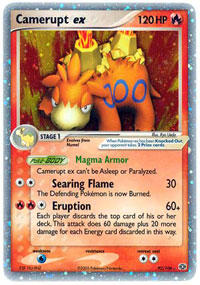 Camerupt-EX - 92/106 - Rare Holo EX