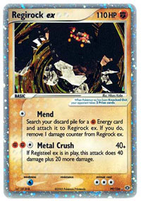 Regirock ex - 99/106 - Rare Holo EX