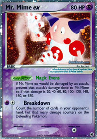 Mr. Mime ex - 111/112 - Rare Holo EX