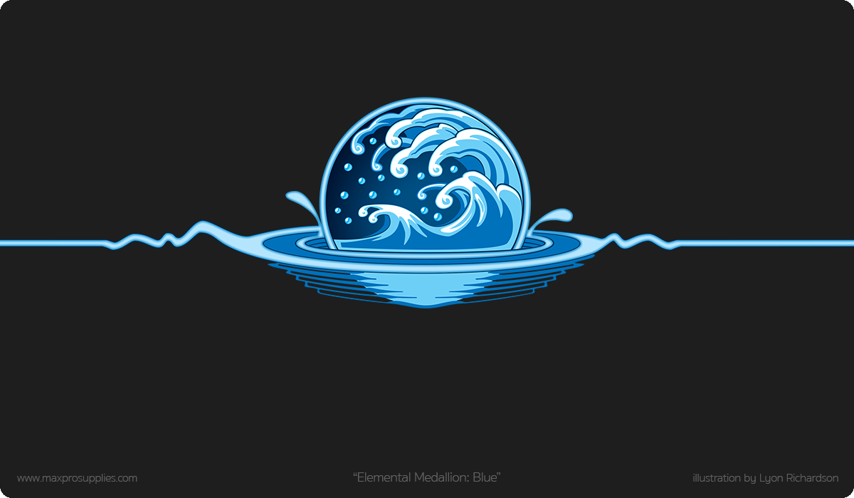 Premium Image Playmat 24x14 - Elemental Blue