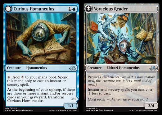 Curious Homunculus // Voracious Reader - Foil