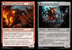 Smoldering Werewolf // Erupting Dreadwolf