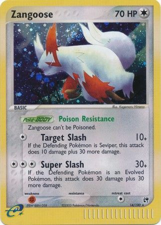 Zangoose - 14/100 - Holo Rare