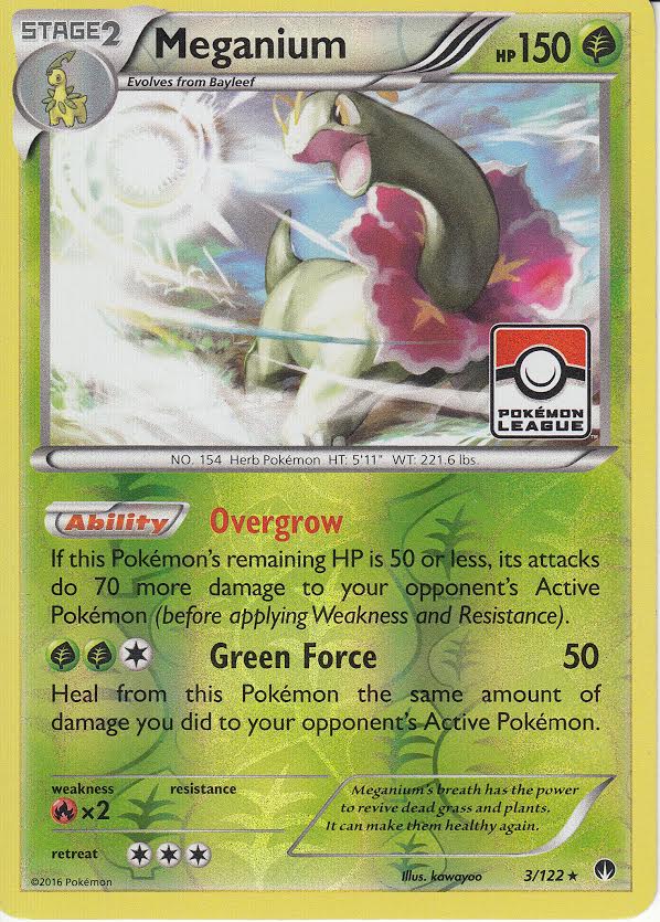 Meganium - 3/122 - XY Breakpoint - Pokemon League Promo