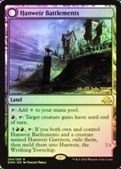 Hanweir Battlements // Hanweir, the Writhing Township - Foil - Prerelease Promo