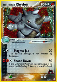 Team Magmas Rhydon - 11/95 - Holo Rare