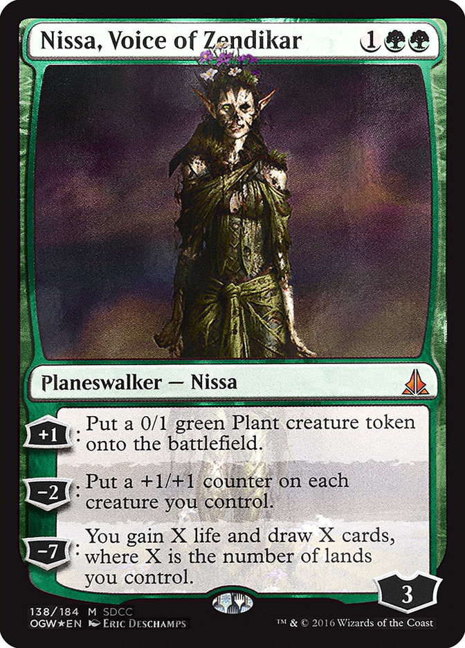 Nissa, Voice of Zendikar - SDCC 2016 Promo Foil