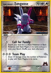 Team Magma's Zangoose - 23/95 - Rare