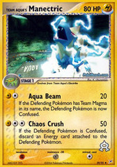 Team Aqua's Manectric - 29/95 - Uncommon