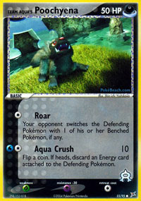 Team Aquas Poochyena - 55/95 - Common