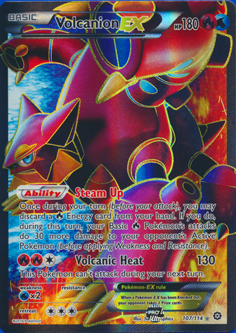 Volcanion-EX - 107/114 - Full Art Ultra Rare - Pokemon Singles » XY ...