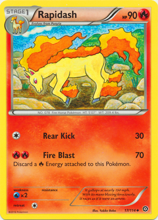 Rapidash - 17/114 - Uncommon