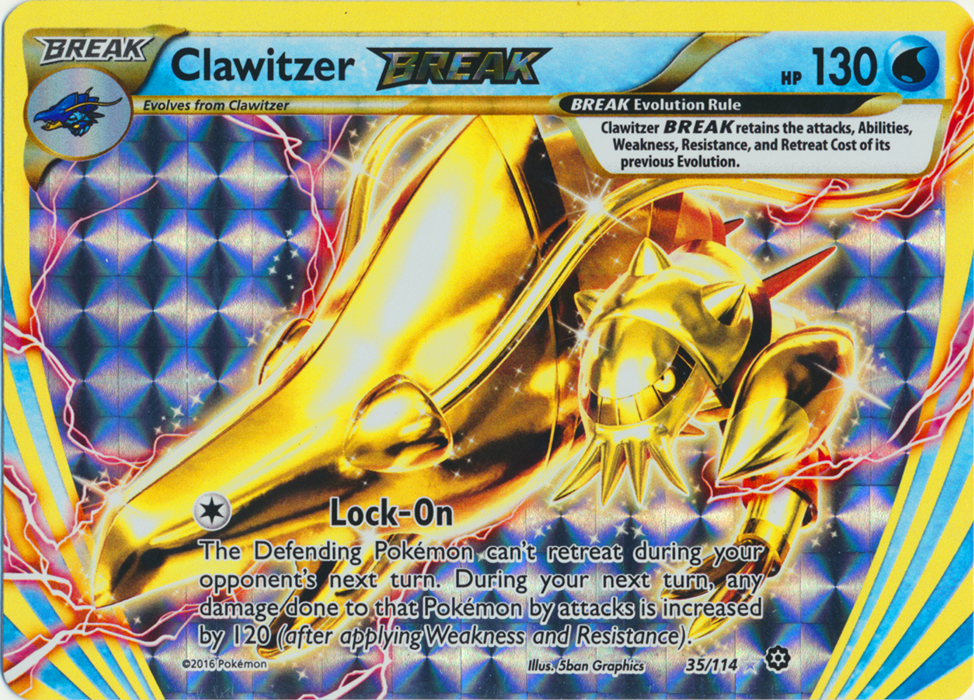 Clawitzer BREAK - 35/114 - Rare BREAK