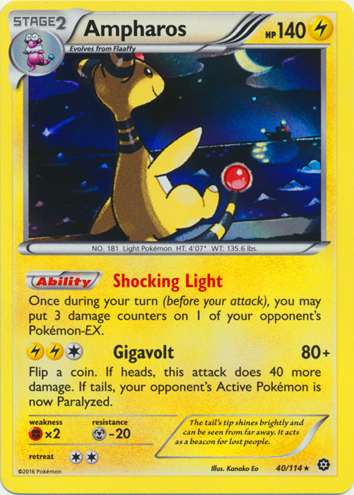 Ampharos - 40/114 - Holo Rare