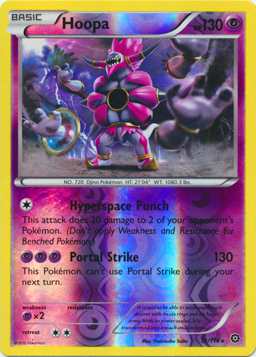 Hoopa - 51/114 - Rare - Reverse Holo