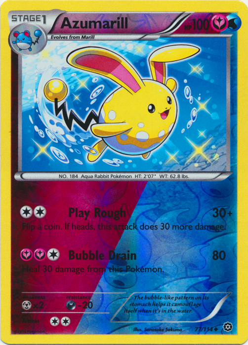 Azumarill - 77/114 - Uncommon - Reverse Holo