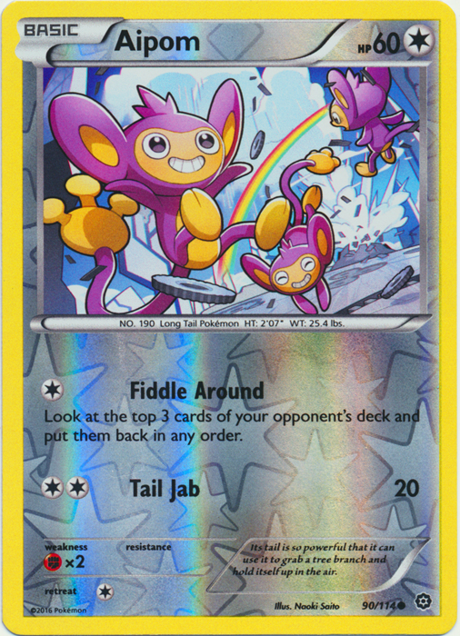 Aipom - 90/114 - Common - Reverse Holo