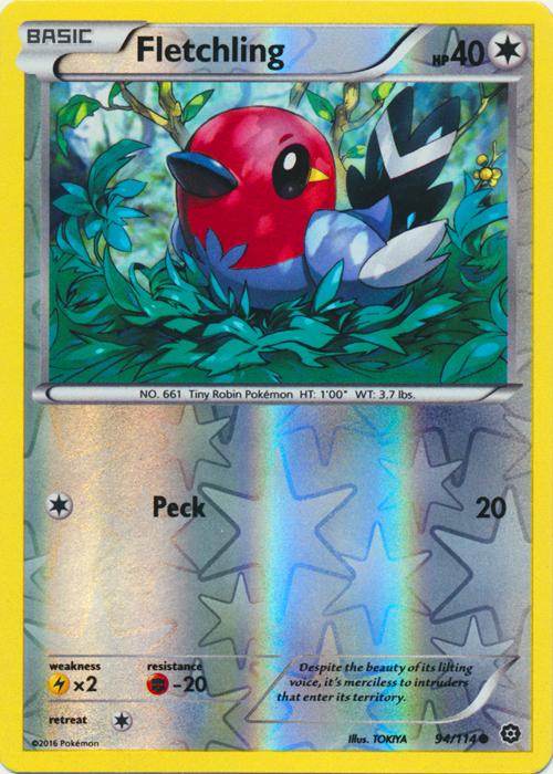 Fletchling - 94/114 - Common - Reverse Holo