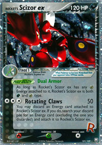 Rockets Scizor-EX - 101/109 - Rare Holo EX