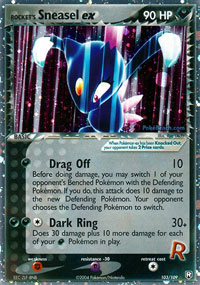 Rockets Sneasel-EX - 103/109 - Rare Holo EX