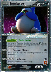 Rockets Snorlax-EX - 104/109 - Rare Holo EX