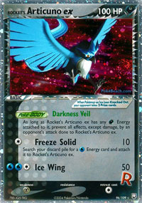 Rockets Articuno-EX - 96/109 - Rare Holo EX